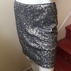 Sequin mini skirt